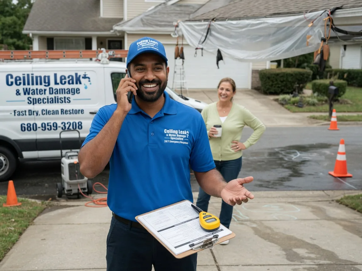 Ceiling Leak Cleanup Vale, NC FAQs